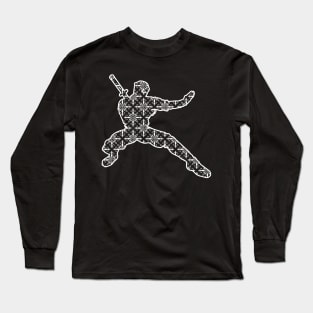 Ninja Pattern Long Sleeve T-Shirt